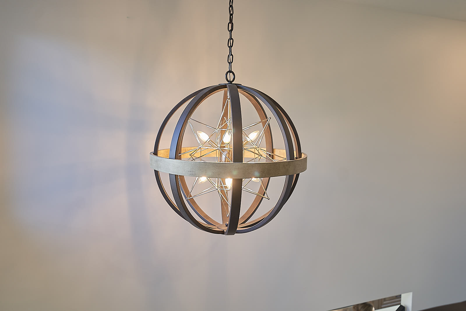 South Jordan project: Elegant orb chandelier light fixture (Photo 17/29)