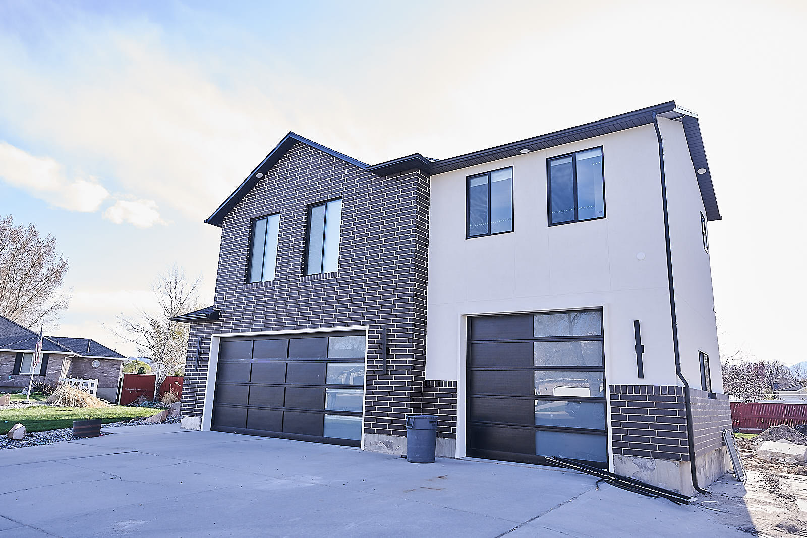 South Jordan project: Side view of the completed home addition with modern architecture (Photo 2/29)