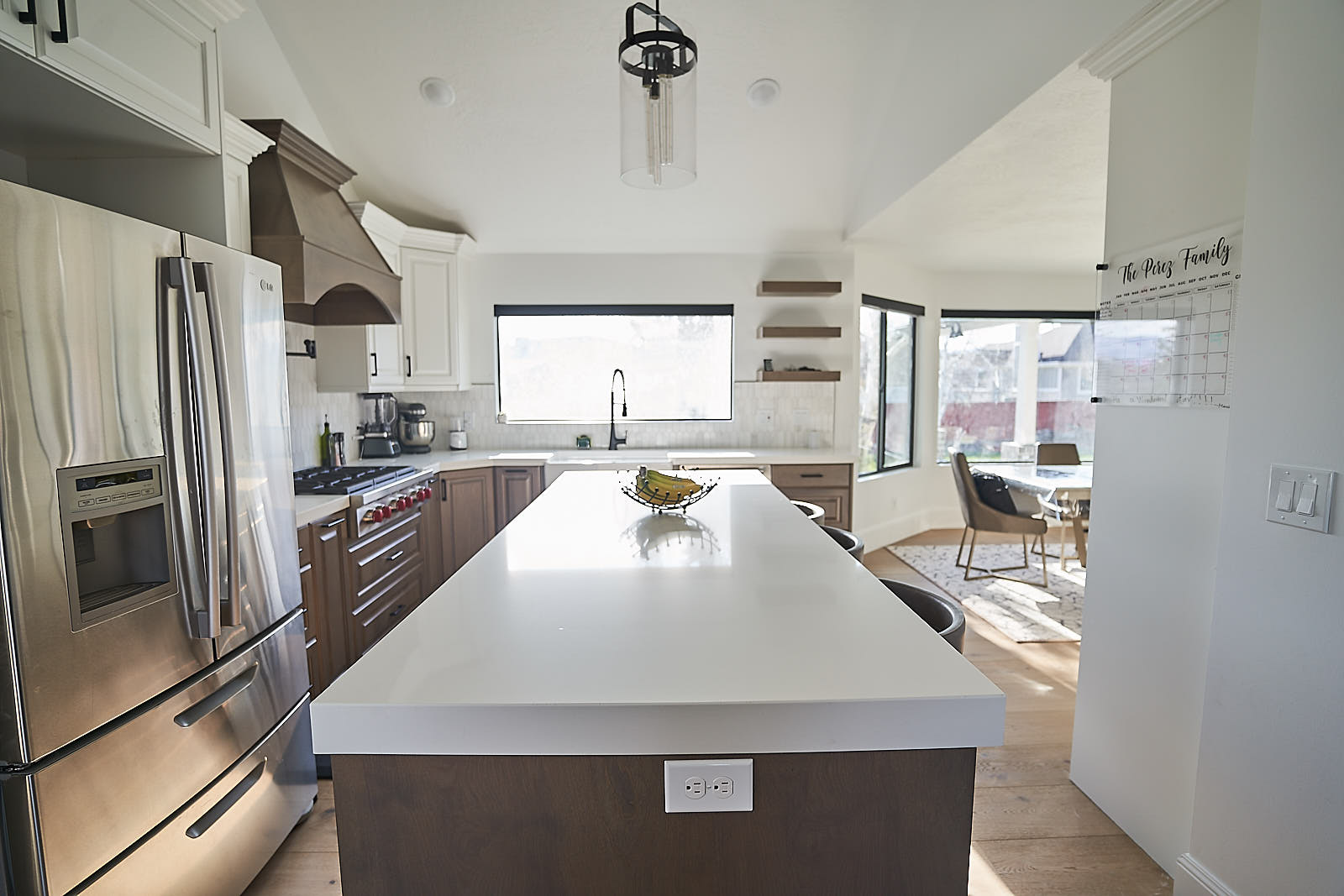 South Jordan project: Kitchen view looking toward the dining area and large windows (Photo 5/29)